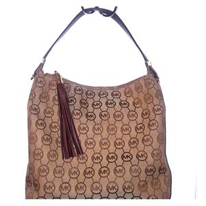 Michael Kors Purse with Leather Fringe Zipper